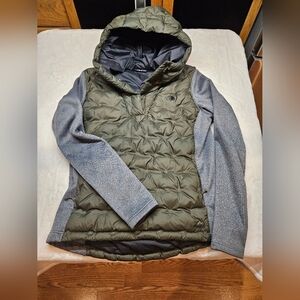 The North Face Quilted 550 Down Puffer Pullover Jacket Womens Sz L
